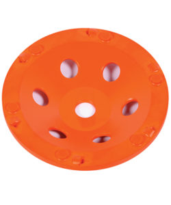 PCD grinding cups are designed for removing surface coatings including urethanes, epoxy, mastics, glues and rubber.