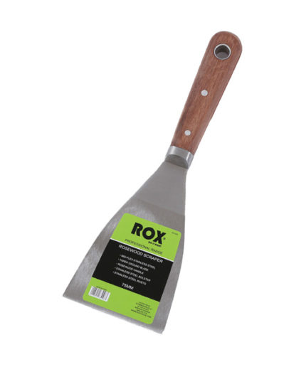 Image-of-the-ROX-75mm-Rosewood-Scraper-Stainless-Steel