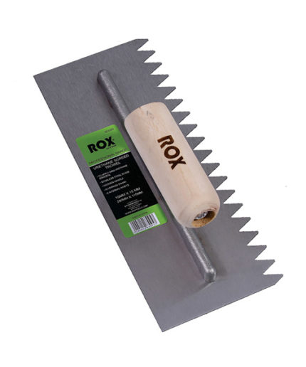 Image-of-the-ROX-V-Notch-Urethane-Screed-Trowel-15mm-by-15mm